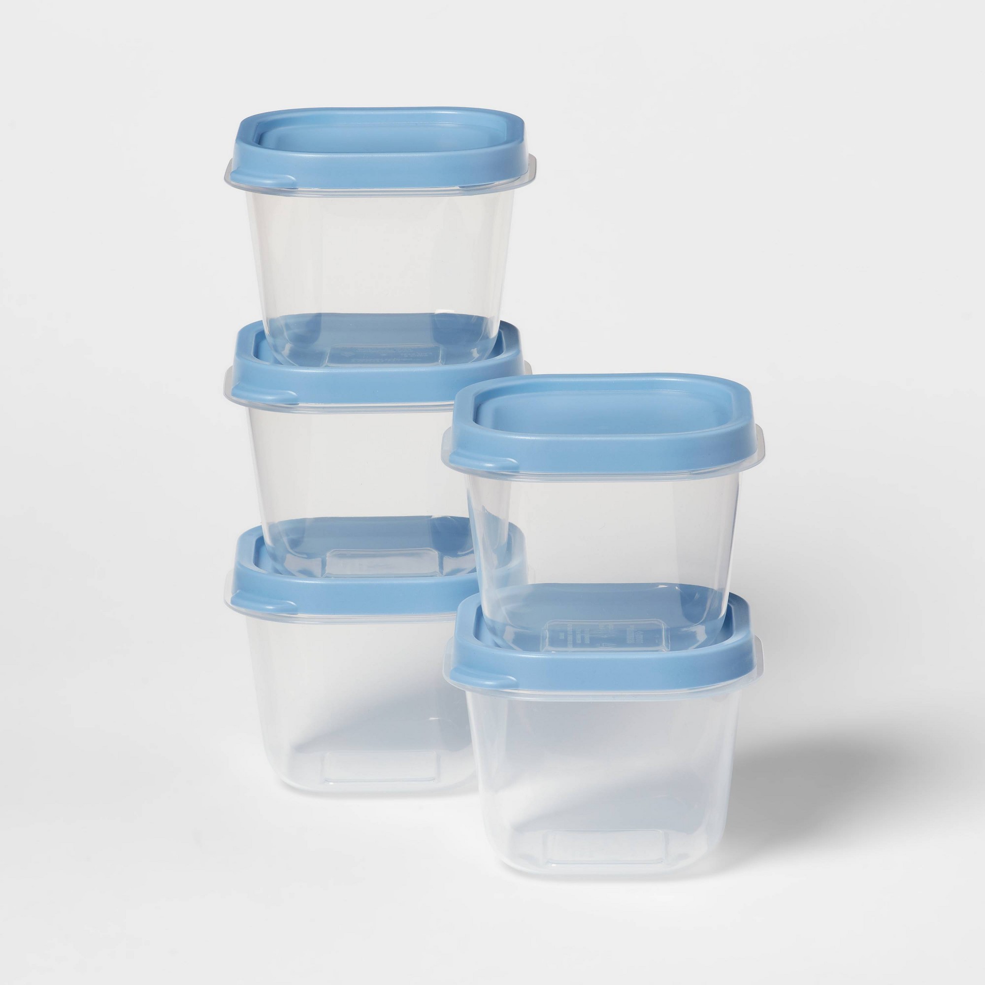 Meal Prep Container - 10-delige set blauwe plastic voedselbewaarcontainers met