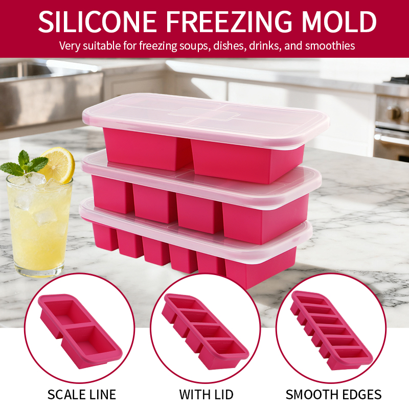 Meal Prep Kit - 2 Of 3 Stuk Siliconen Vriezer