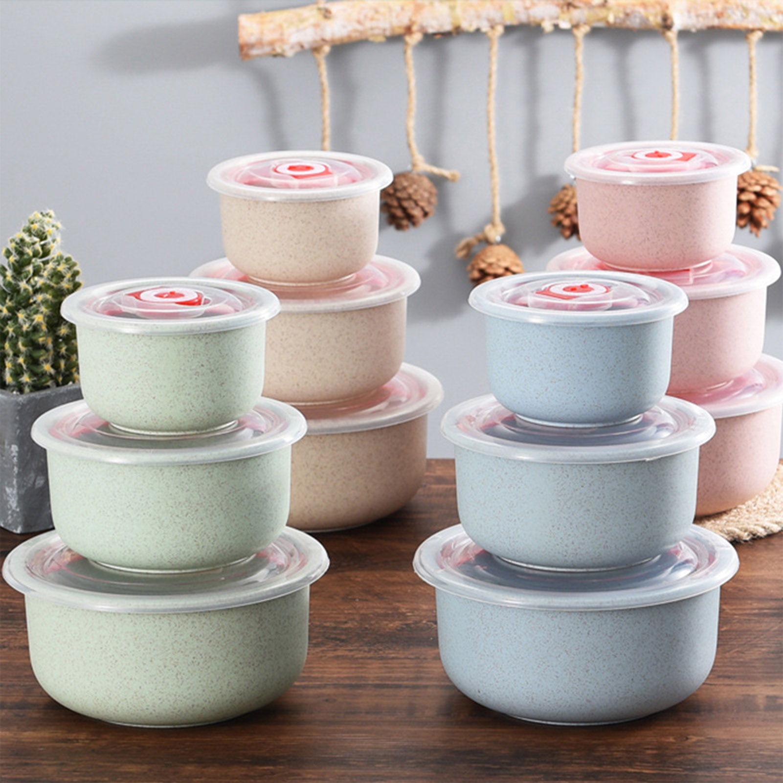 Meal Preparation - 3 stks Voedselopslagcontainers Bento Box Lichtgewicht