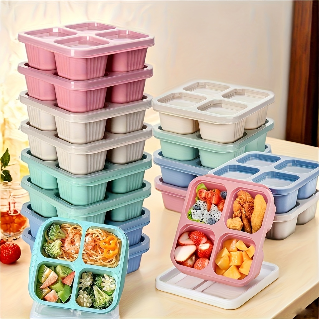 Meal Preparation - SGIAWETA-2-delige set lunchboxen met deksels, 4-compartiments