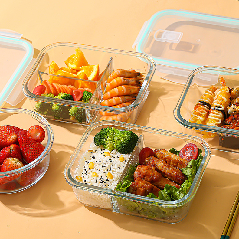 Meal Prep Glass Containers Oven Safe - Glazen vershouddoos van hoog borosilicaatglas, hittebestendig,