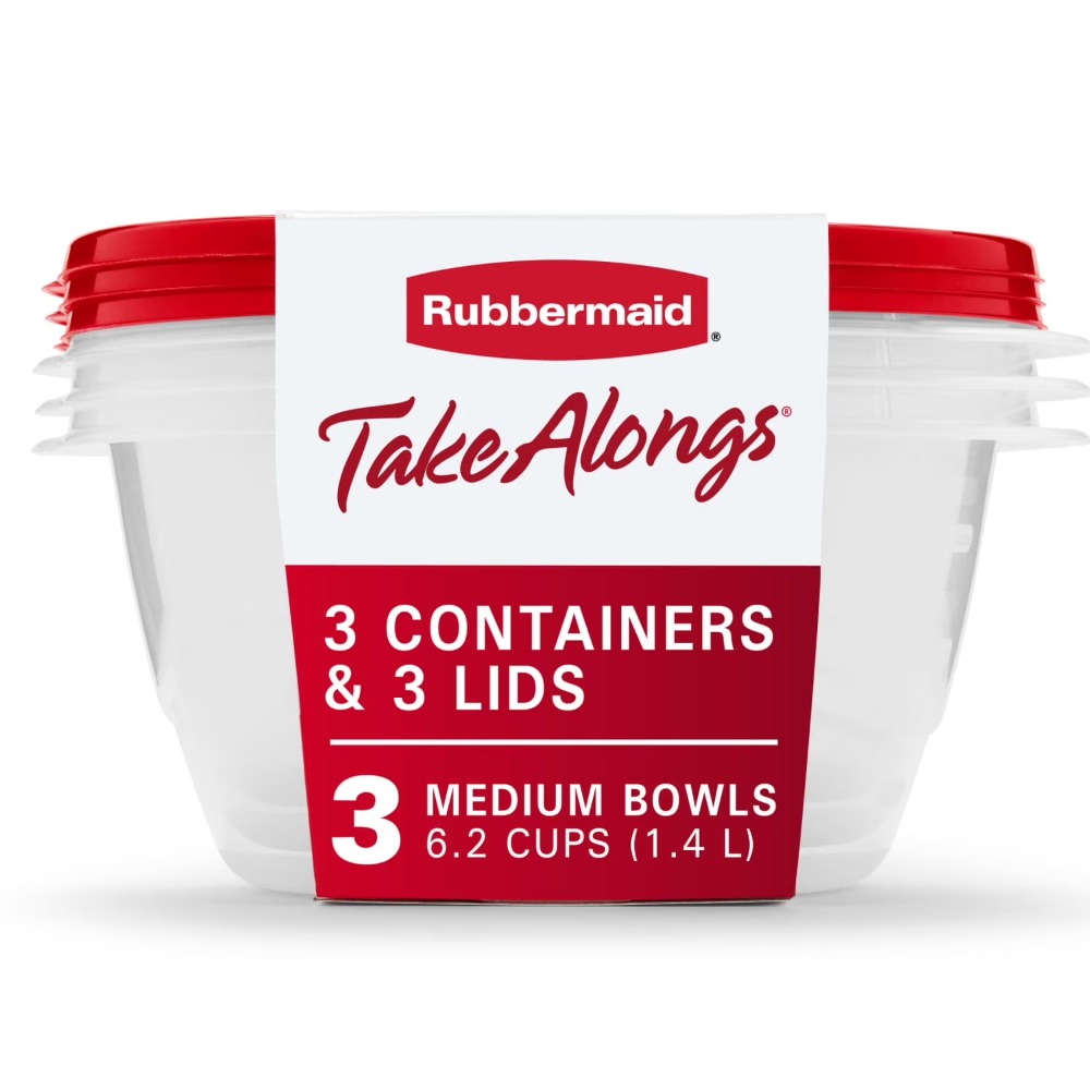 Meal Prep Container - Grote ronde voedselbewaarcontainers met deksels, set