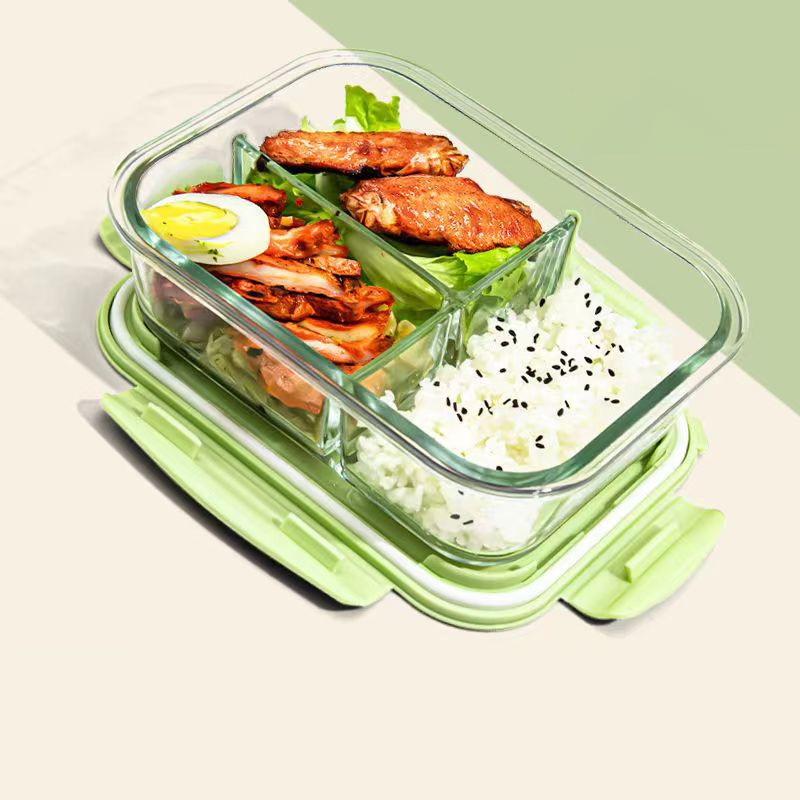 Meal Prep Glass Containers Oven Safe - Hoge Kwaliteit Lunchbox Glazen 1050Ml Voedsel