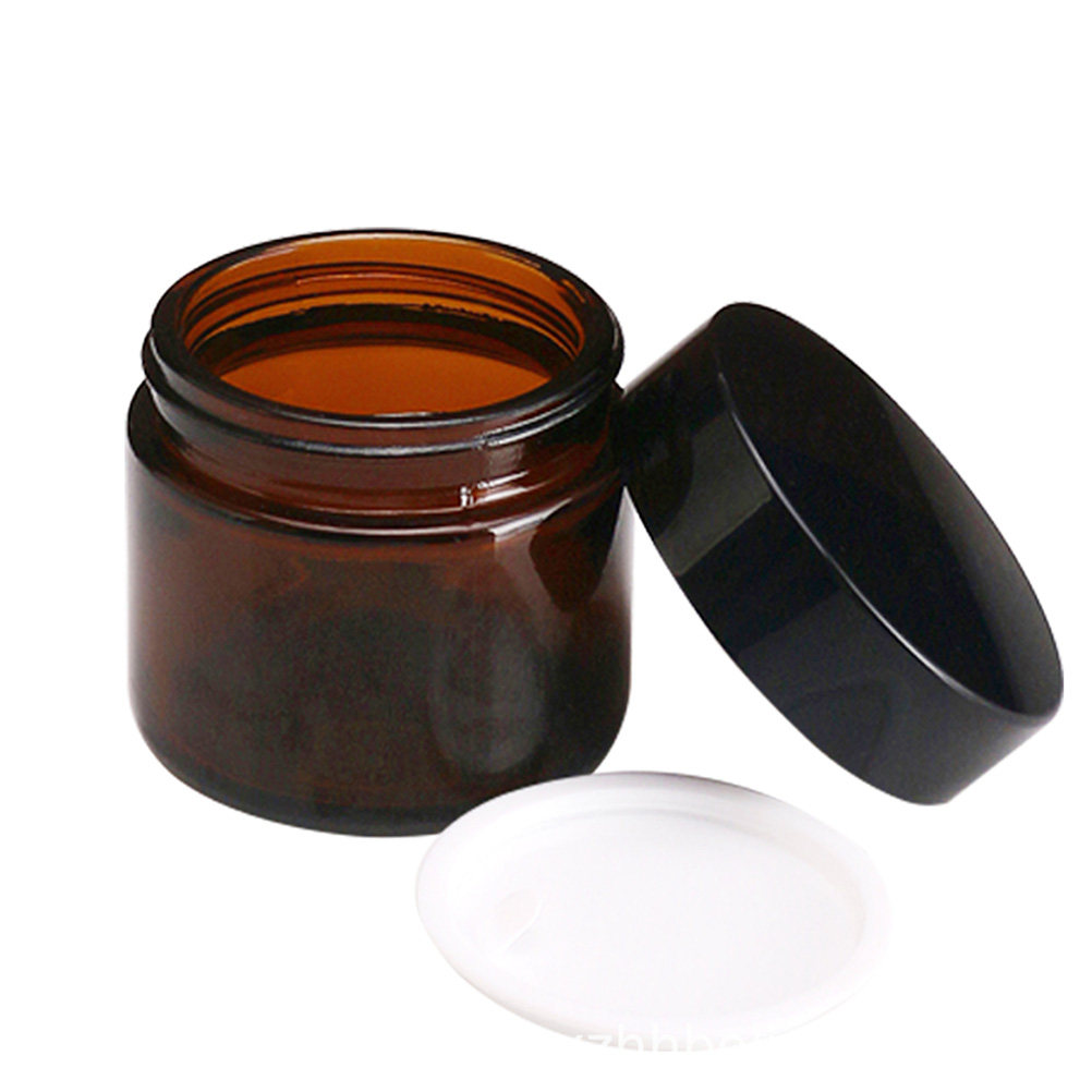 Glass Container Set - 6-delige make-upflesjesset, lege glazen 20G crèmecontainers,