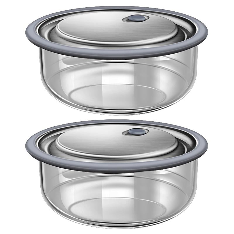 Meal Prep Glass Containers Oven Safe - Nieuwe Dikke Hoge Borosilicaatglas Lunchbox Magnetron