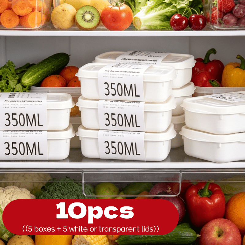 Meal Prep Container - 10-delige herbruikbare stapelbare voedselbewaarbox set, 5