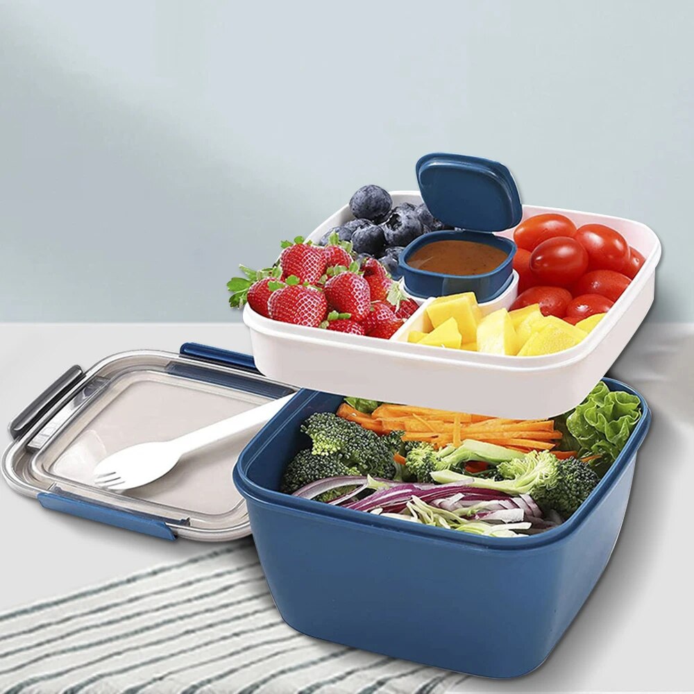 Meal Prep Box - 1100 ml/1500 ml Draagbare Lunchbox Container