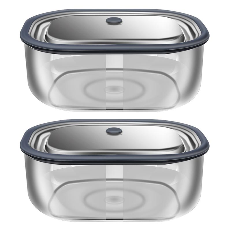 Meal Prep Glass Containers Oven Safe - Hoge Borosilicaatglas Rechthoek Lunchbox Magnetron Verwarming