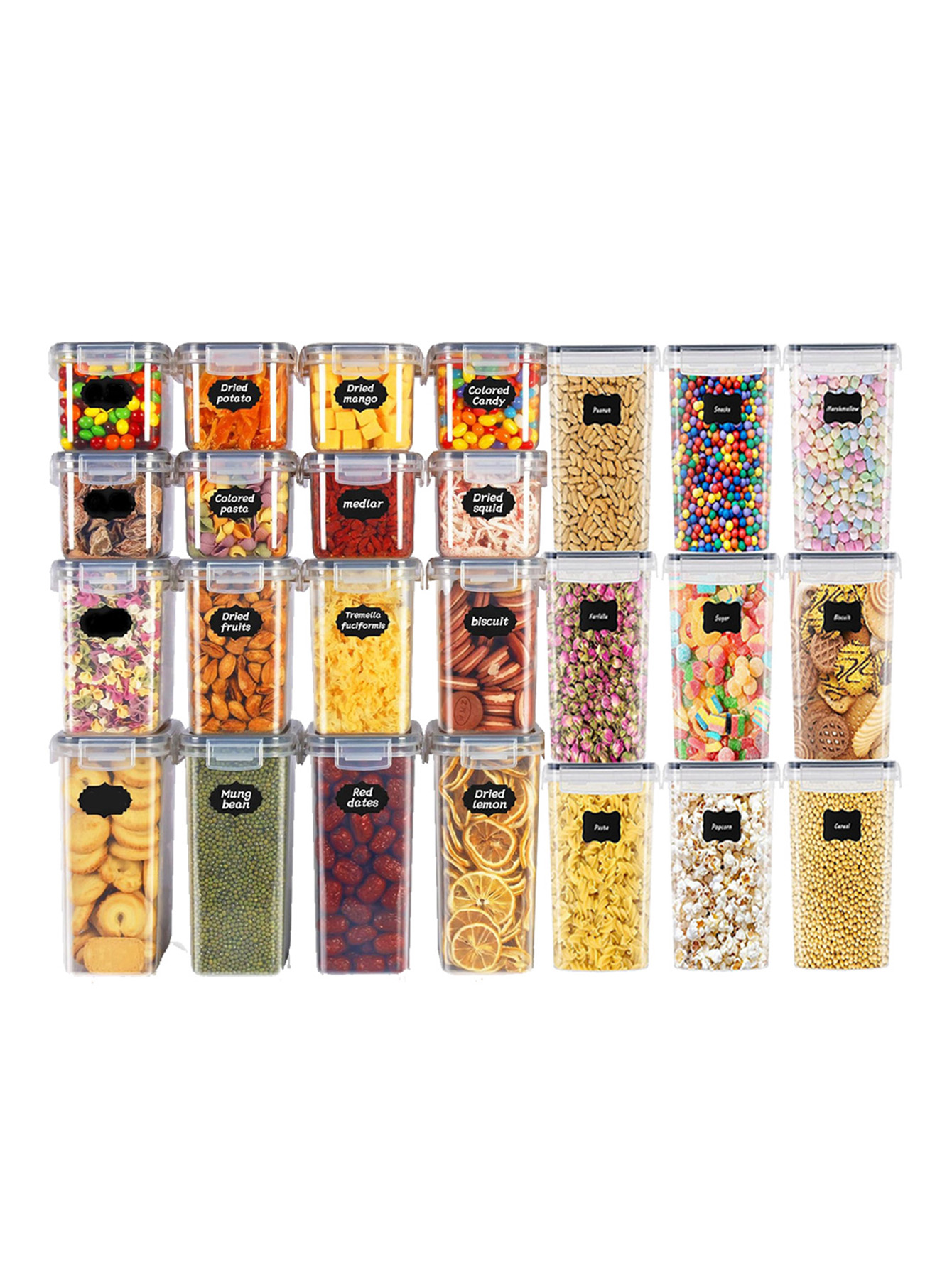 Meal Prep Container - 48 stuks, verzegelde voedselbewaarcontainers met deksels,
