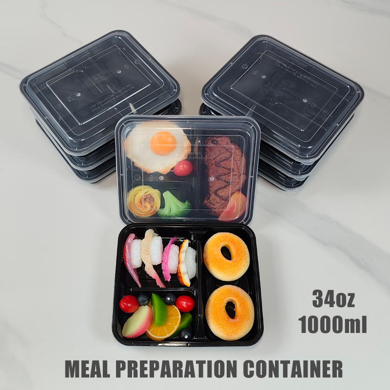 Meal Preparation - 3-delige 34 Oz/1000 ml, 12/35 stuks,