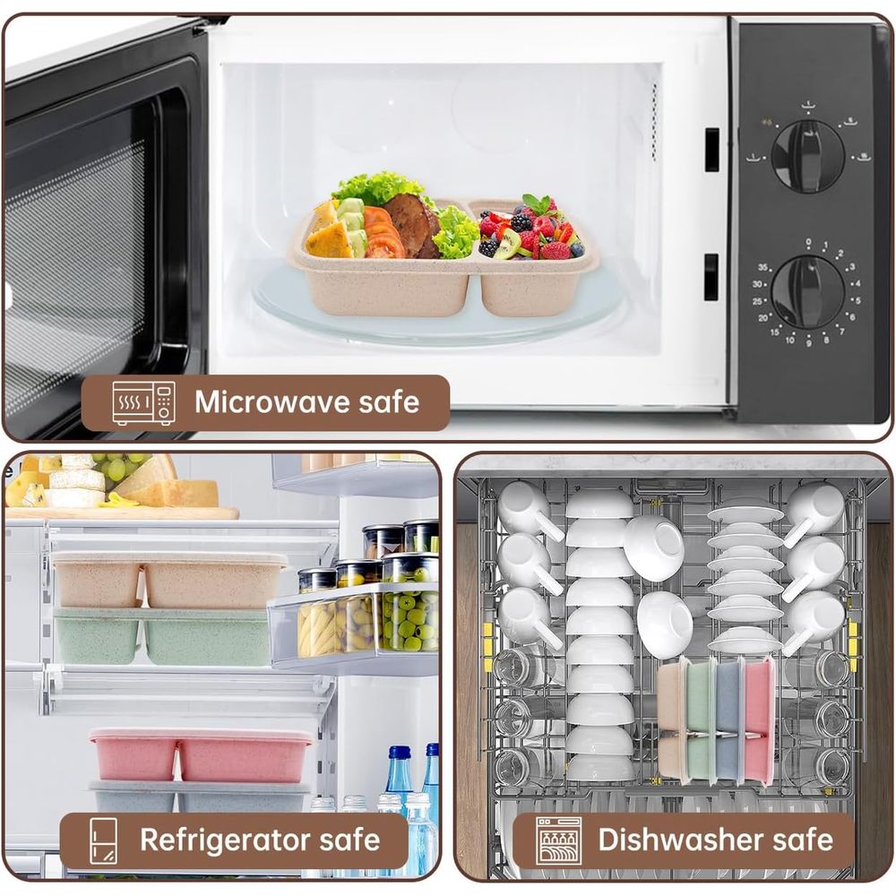 4-pack Bento lunchbox, 2-delig - Meal Prep Container recensie en prijs