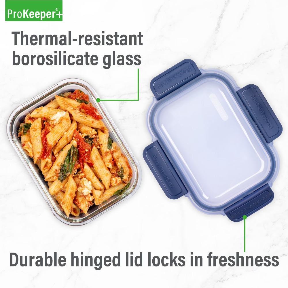 2,8-cup glazen voedselbewaarba - Meal Prep Box recensie en prijs