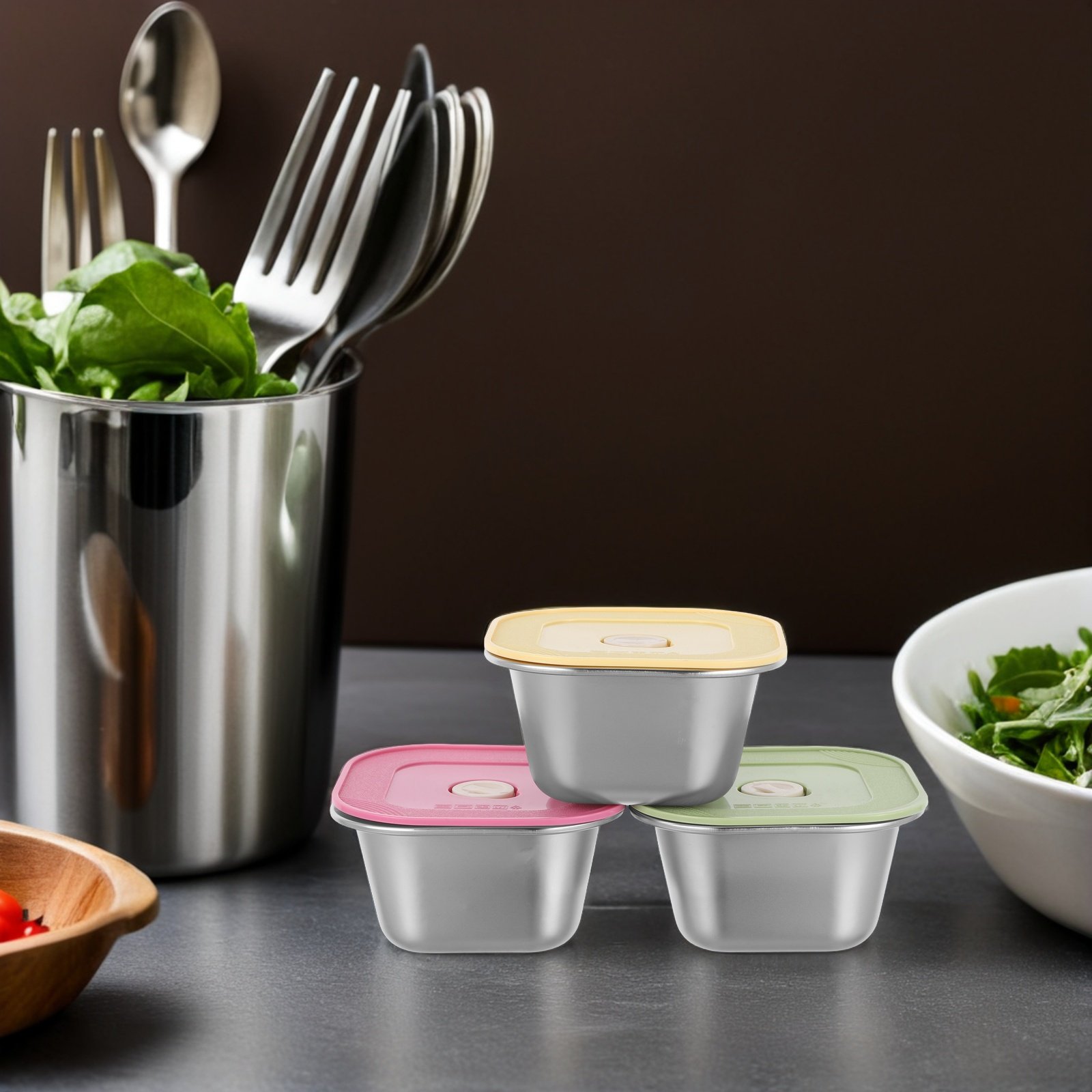 3-delige roestvrijstalen snack - Meal Prep Container recensie en prijs