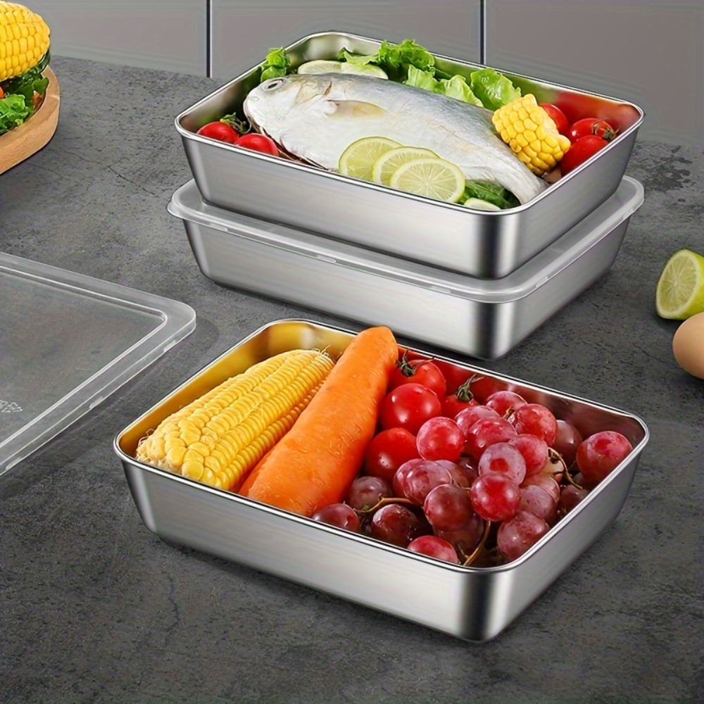 5-delige roestvrijstalen voeds - Meal Prep Containers Xl recensie en prijs