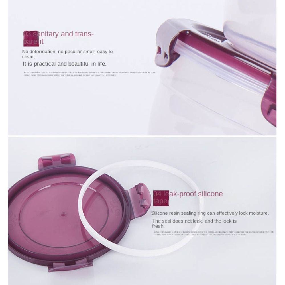 1/4 Stuks Veilige Plastic Rond - Meal Prep Glass Containers Oven Safe recensie en prijs