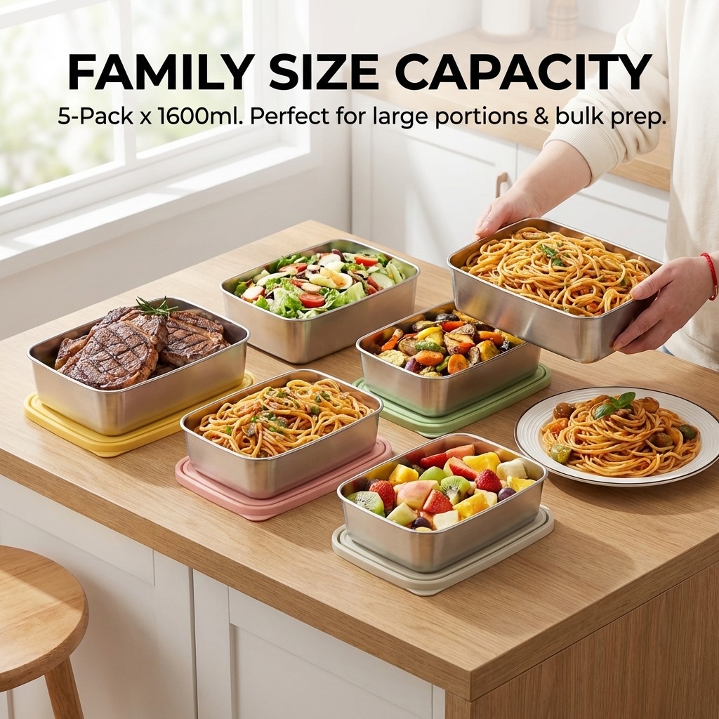 Grote capaciteit voedselcontai - Meal Prep Box recensie en prijs
