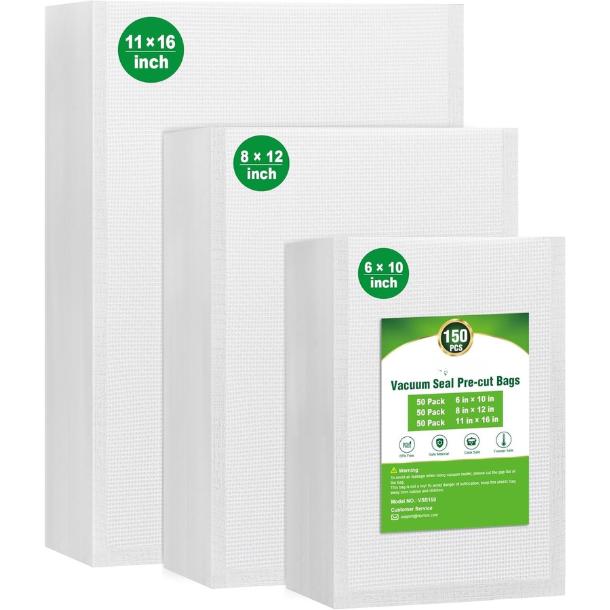 150 stuks vacuümsealzakjes voo - Meal Prep Bulking recensie en prijs
