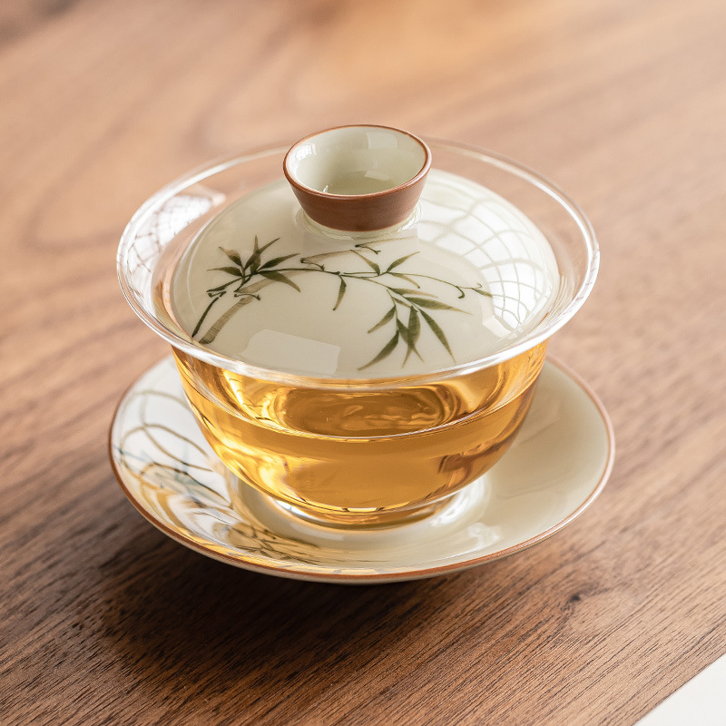 Handgeschilderde Bamboe Gaiwan - Glass Container Set recensie en prijs