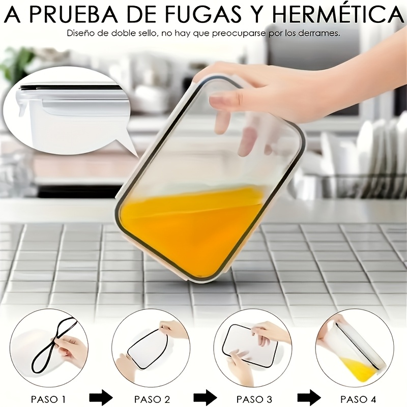 8-delige set inclusief 4 conta - Glass Container Set recensie en prijs
