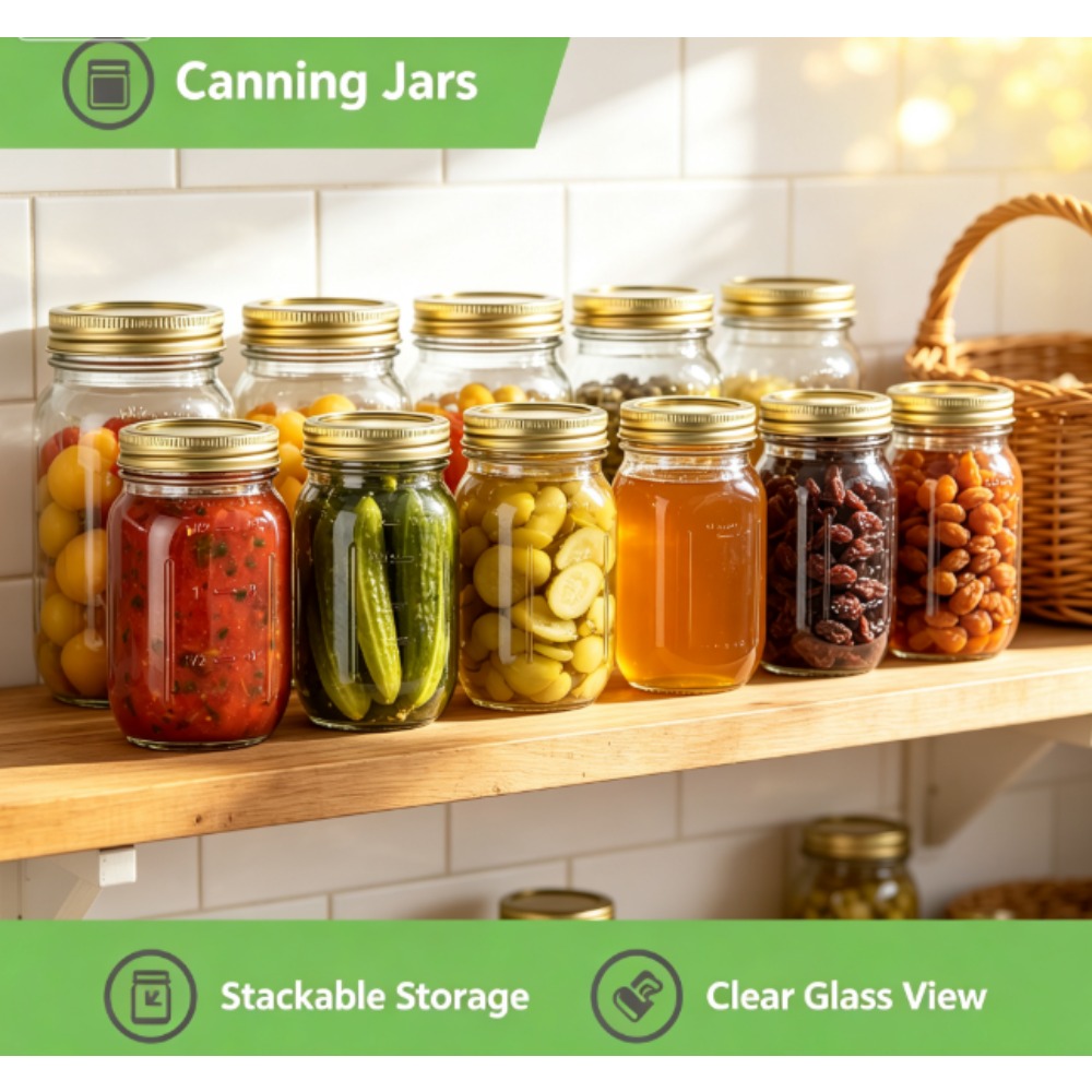 Mainstays 16oz Mason Jars, sta - Meal Preparation recensie en prijs