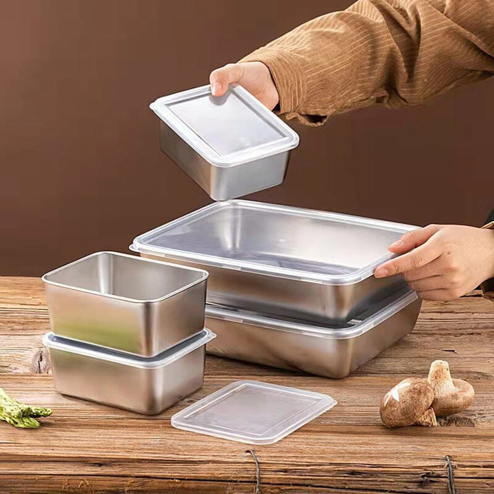 Roestvrijstalen vierkante plaa - Meal Prep Containers Xl recensie en prijs