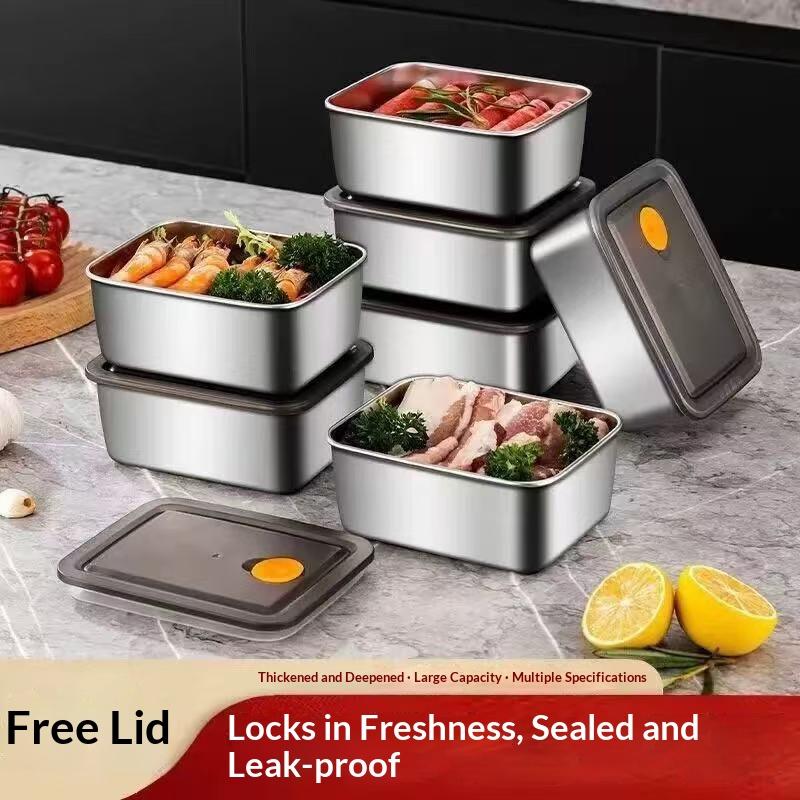 4-delige set roestvrijstalen v - Meal Prep Containers Xl recensie en prijs