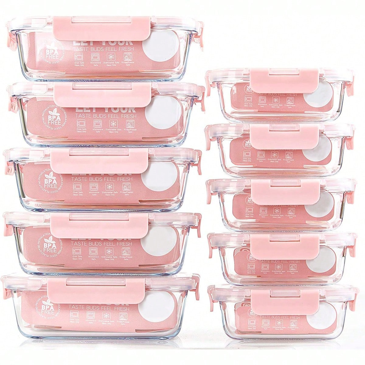 10-delige glazen voorraaddozen - Meal Prep Container recensie en prijs