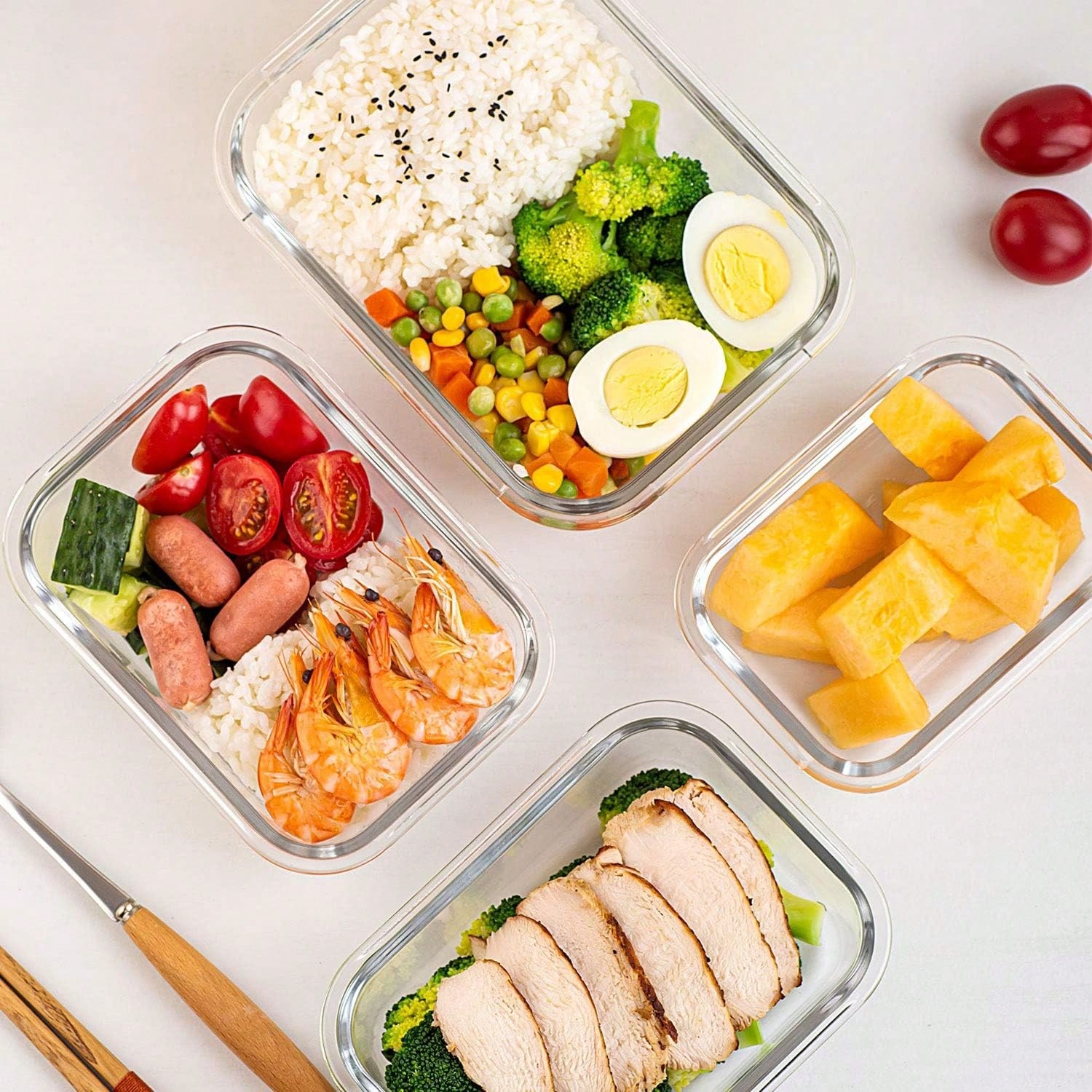 10-delige glazen voorraaddozen - Meal Prep Container recensie en prijs