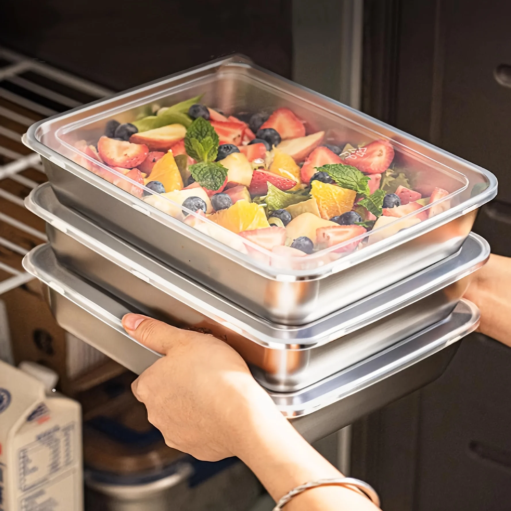 3-delige RVS voedselcontainers - Meal Prep Box recensie en prijs