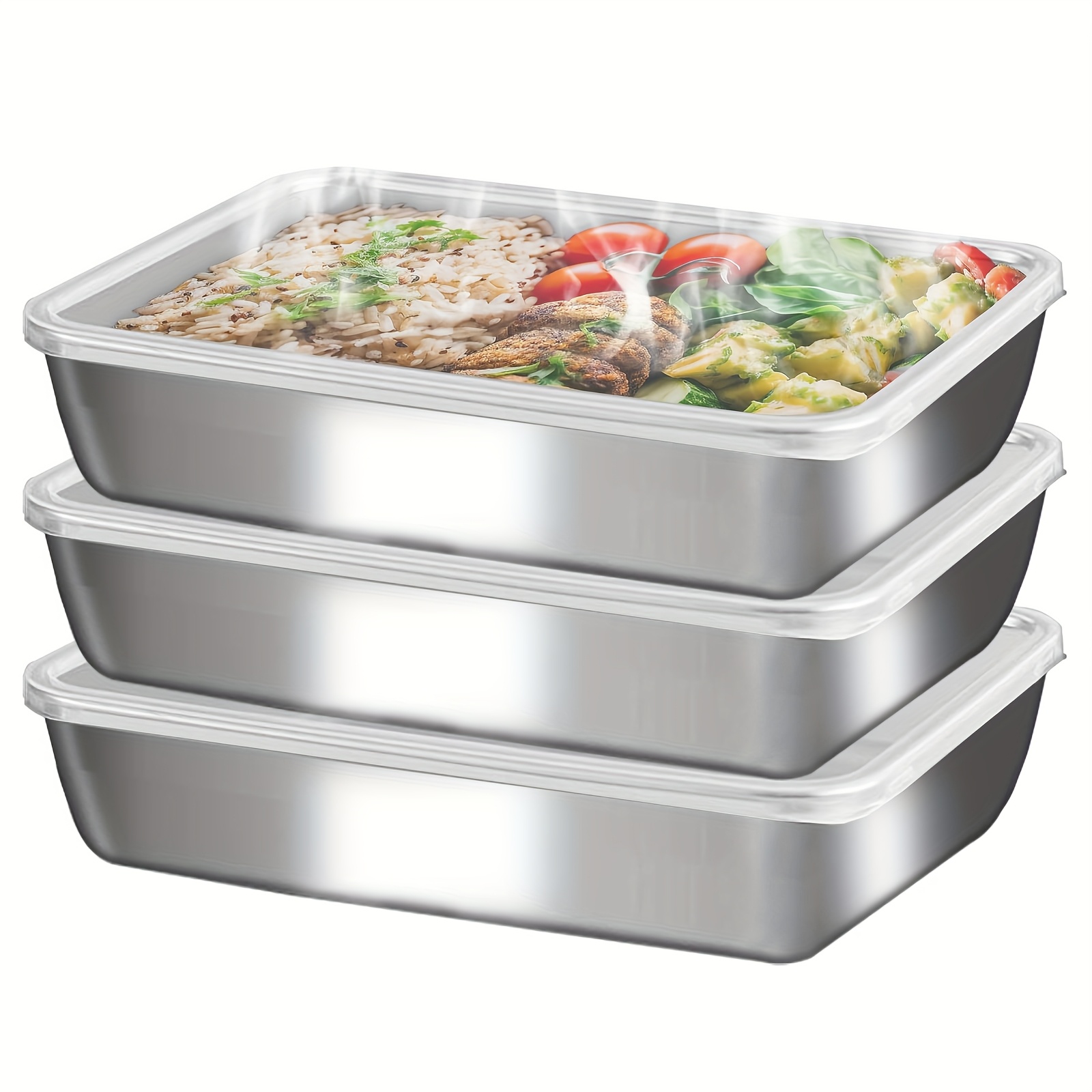 3-delige RVS voedselcontainers - Meal Prep Box recensie en prijs