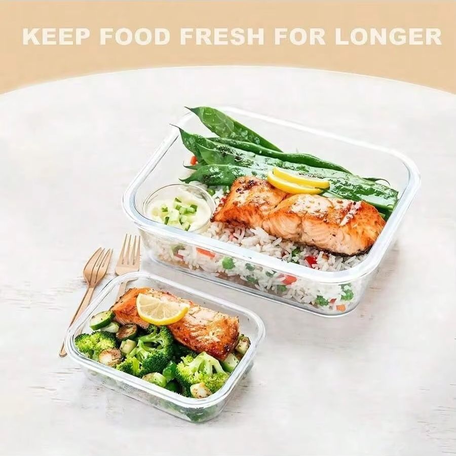 Glazen voedselbewaarbak met de - Meal Prep Containers Xl recensie en prijs