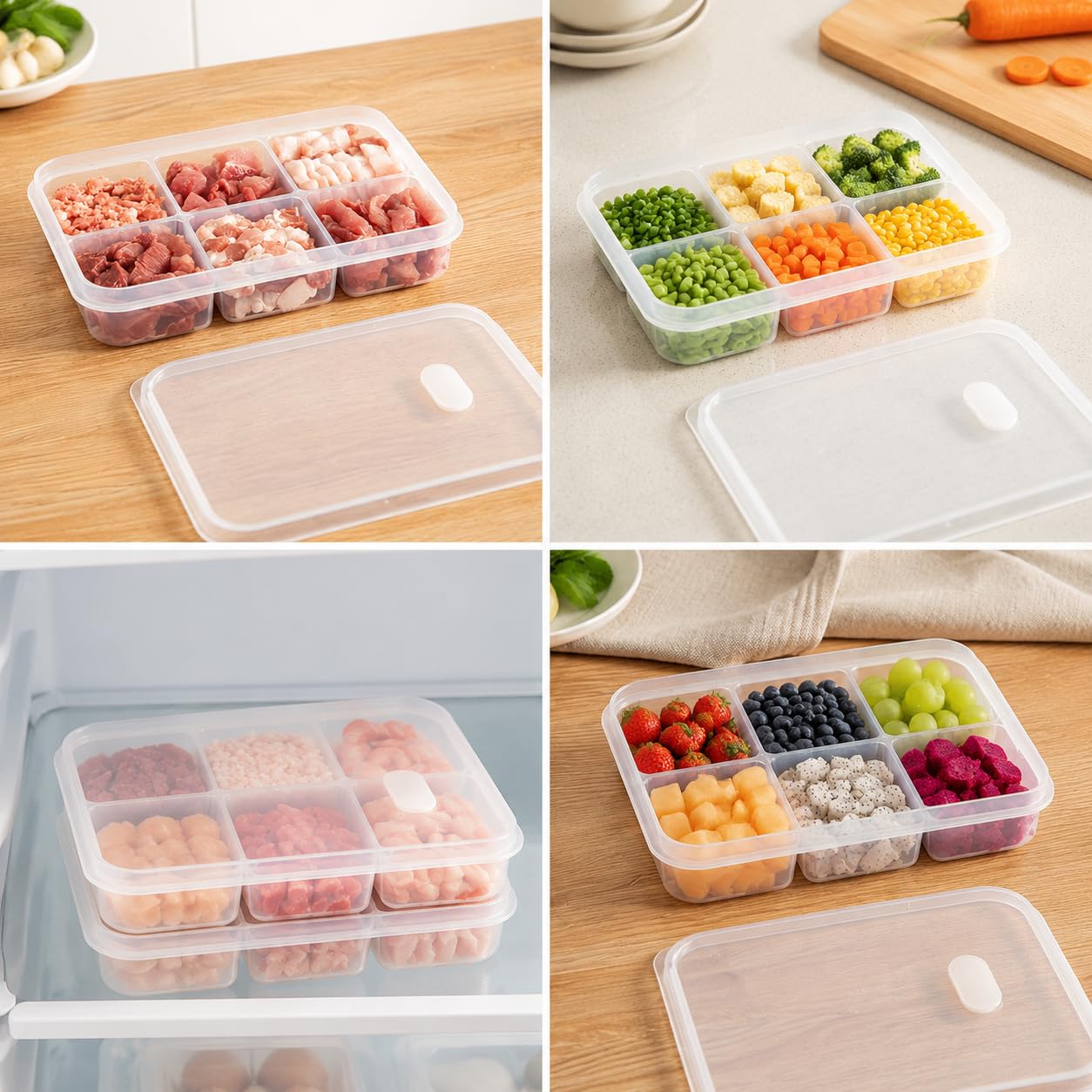 6-compartiments voedselveilige - Meal Prep Frozen Food recensie en prijs