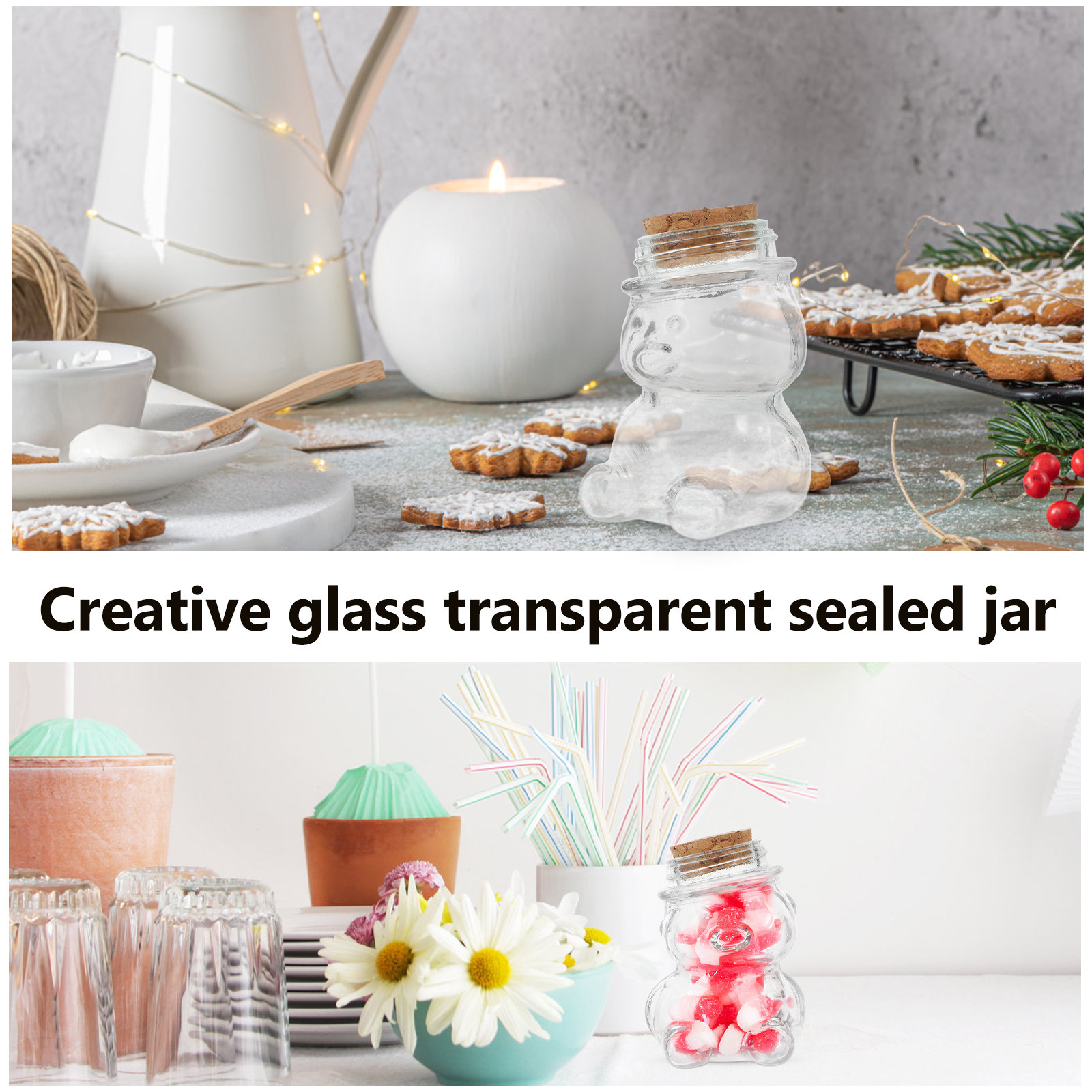 4-delige glazen snoepkruikense - Glass Container Set recensie en prijs