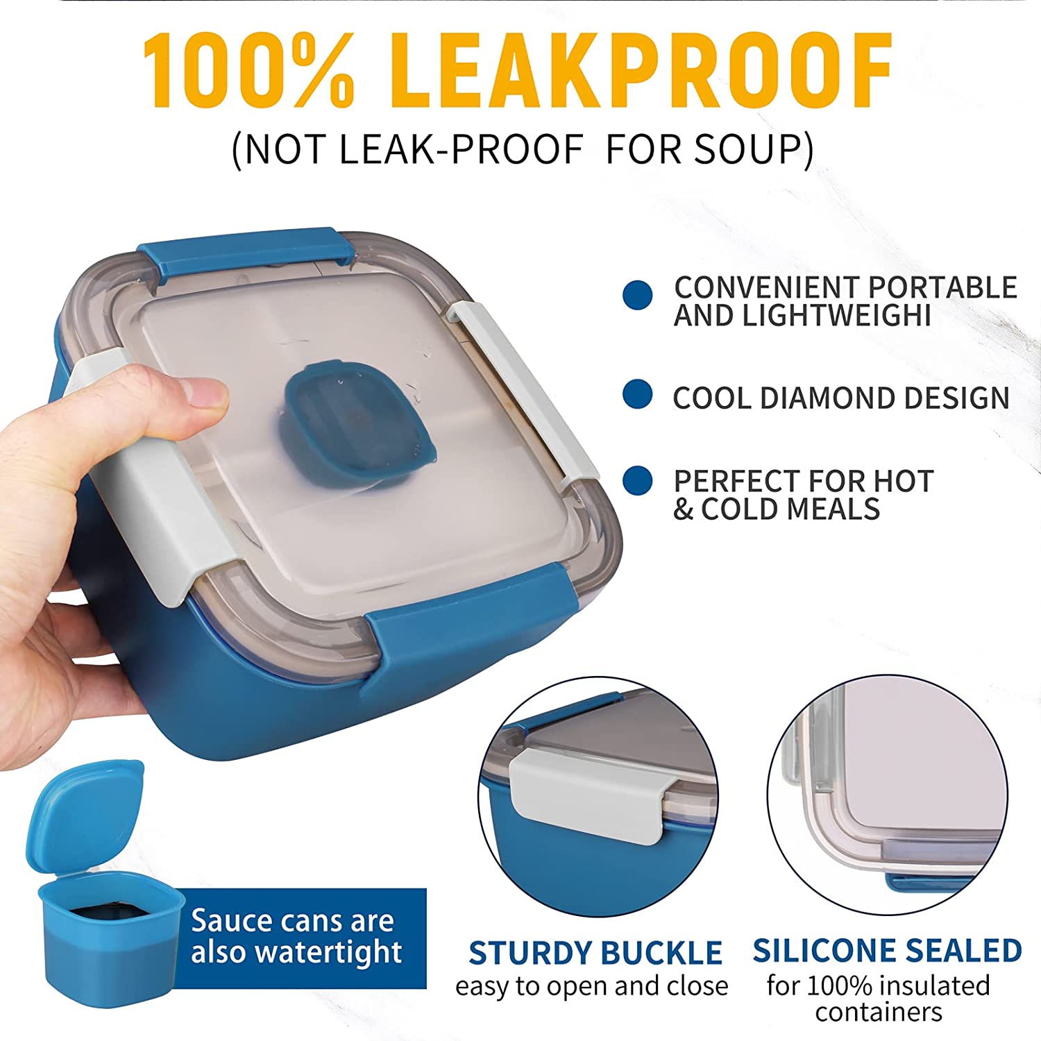 1100 ml/1500 ml Draagbare Lunc - Meal Prep Box recensie en prijs