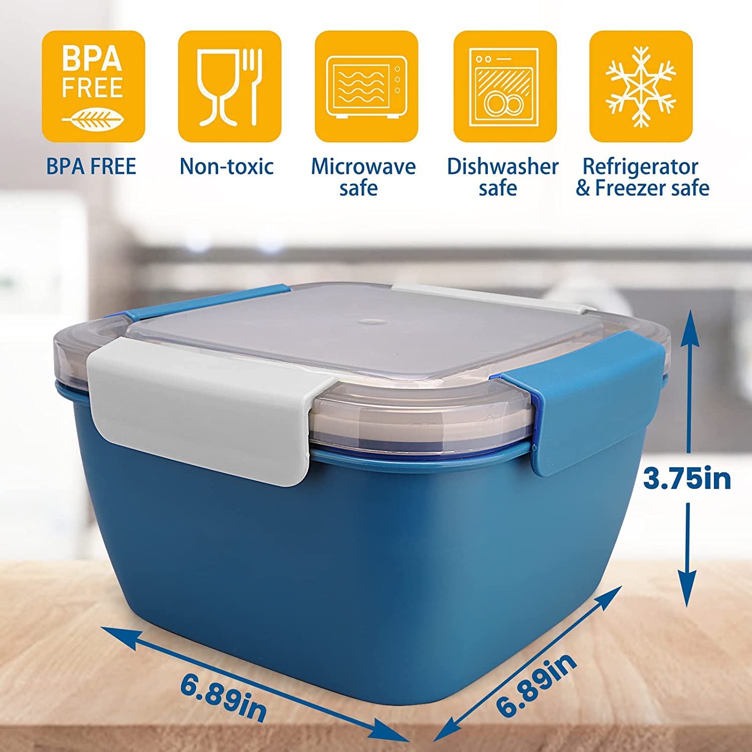 1100 ml/1500 ml Draagbare Lunc - Meal Prep Box recensie en prijs