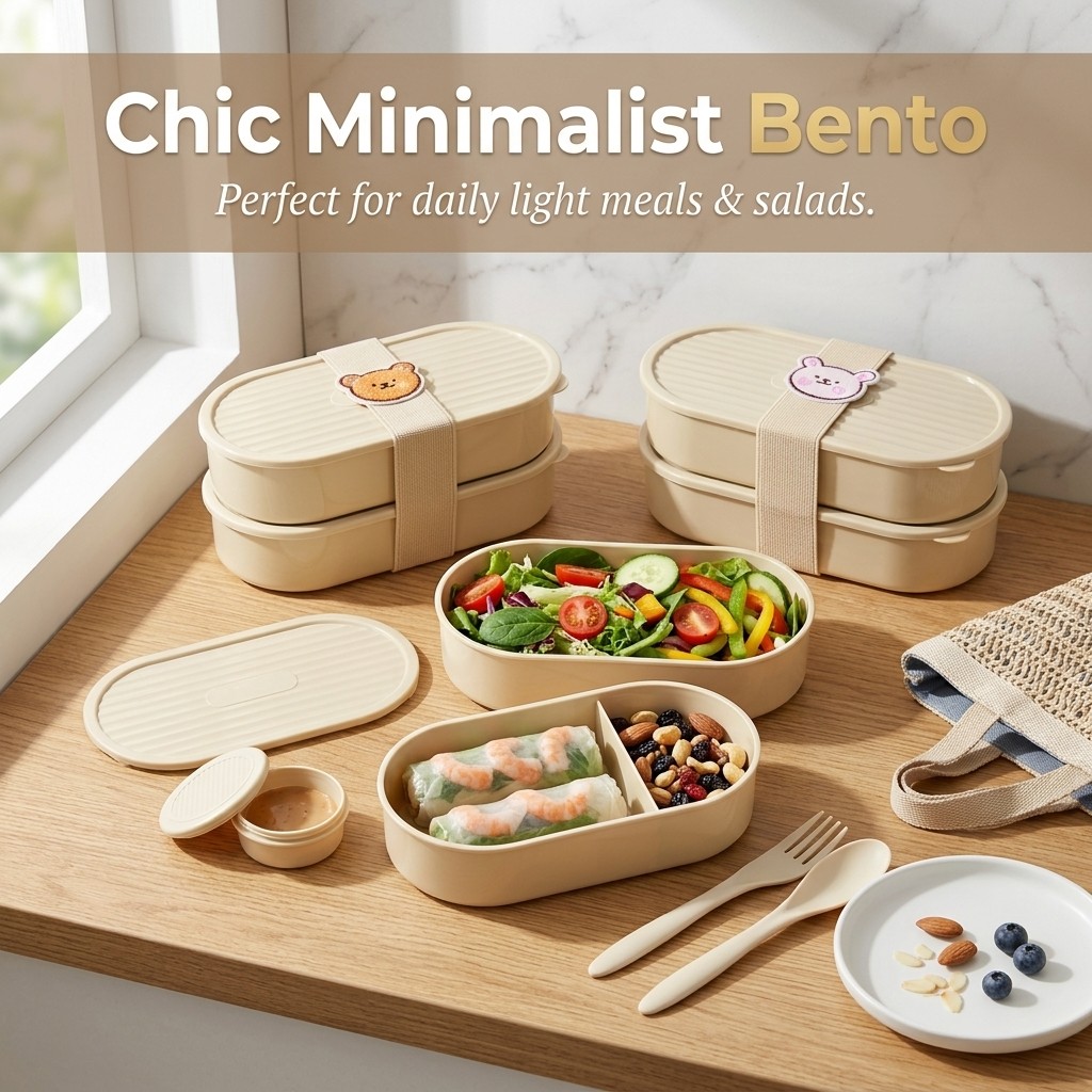 Dubbellaagse ovale lunchbox me - Meal Prep Box recensie en prijs