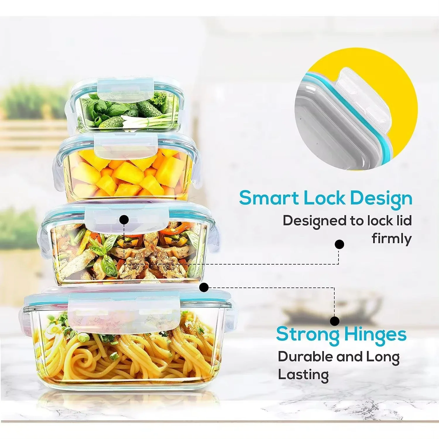 Glazen lunchbox Voedselopslagc - Meal Preparation recensie en prijs