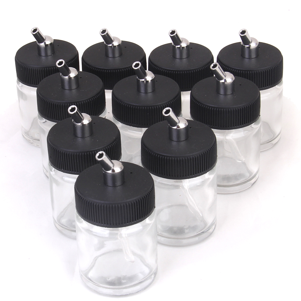 Airbrushfles 22cc doorzichtig  - Glass Container Set recensie en prijs