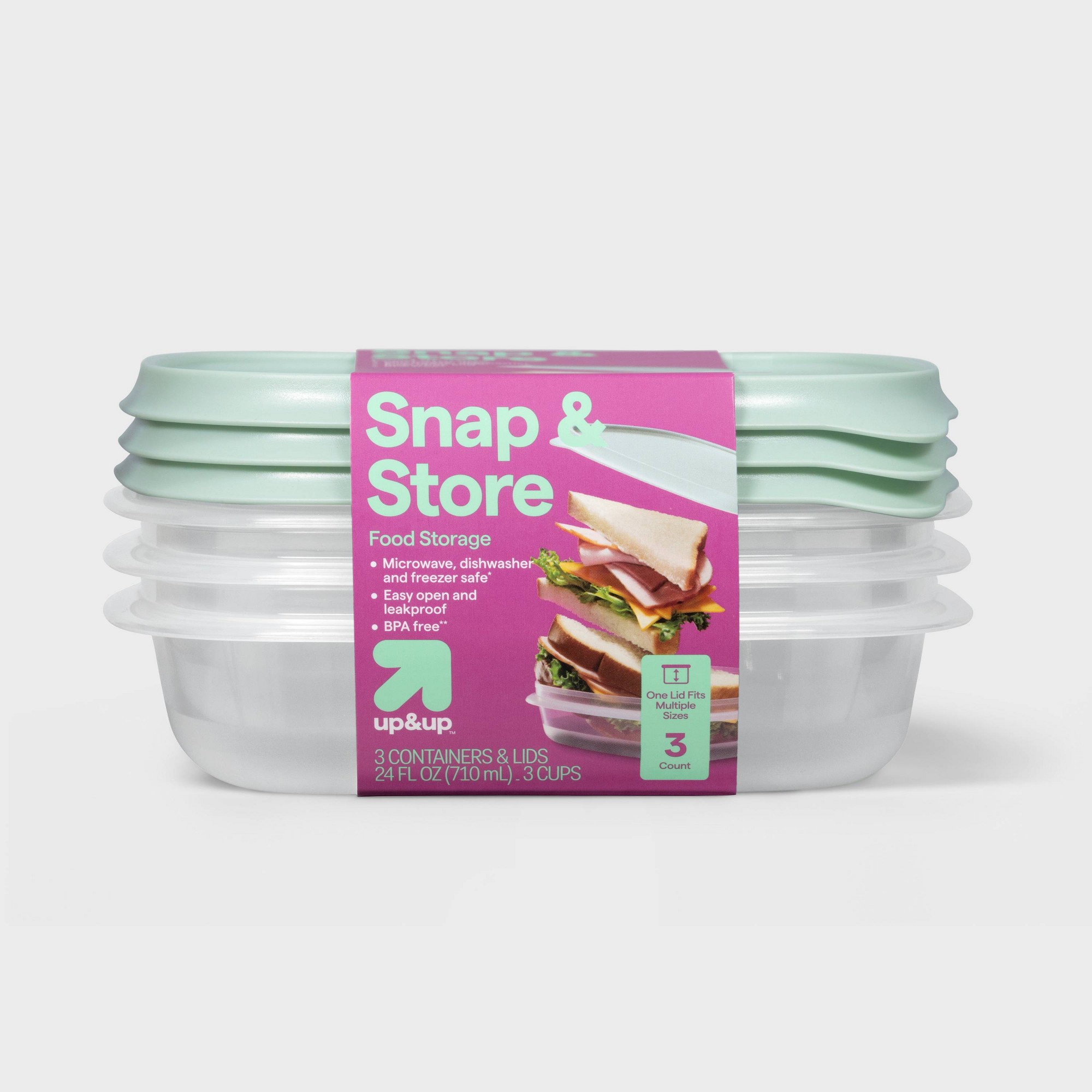 3-delige vierkante voedselopsl - Meal Prep Container recensie en prijs