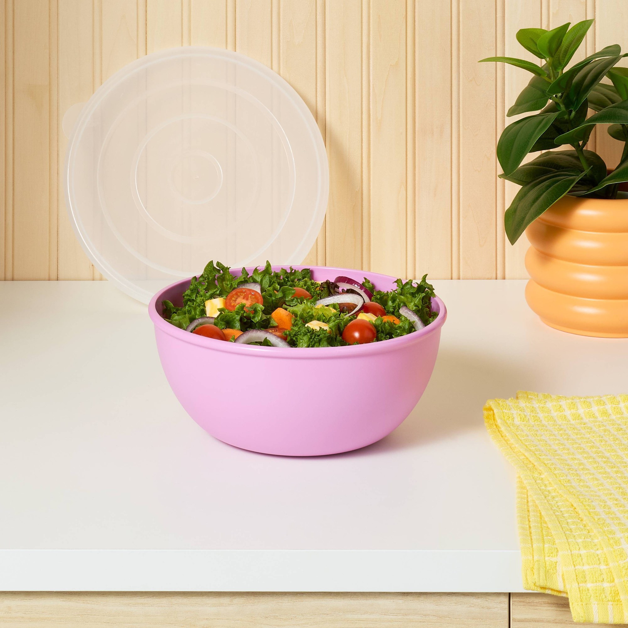 Roze kom met bijpassend deksel - Meal Prep Container recensie en prijs